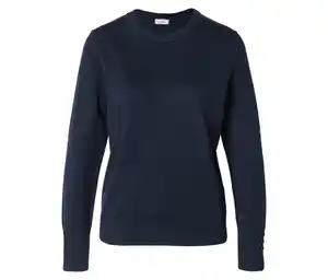 Feinstrickpullover, dunkelblau