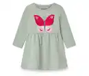 Bild 1 von Kinder-Sweatkleid, graugrün mit Schmetterlings-Applikation