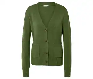 Strickcardigan, Wollmix, hellgrün