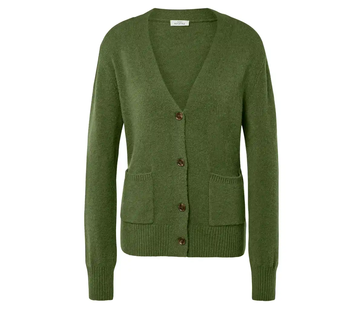 Bild 1 von Strickcardigan, Wollmix, hellgrün