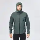 Bild 1 von QUECHUA Regenjacke Herren wasserdicht atmungsaktiv Wandern - MH500 grün