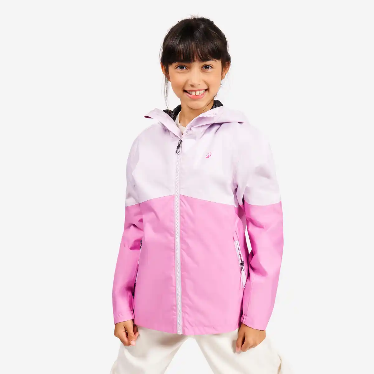 Bild 1 von DECATHLON Segeljacke Regenjacke Kinder wasserdicht 100 lila/rosa