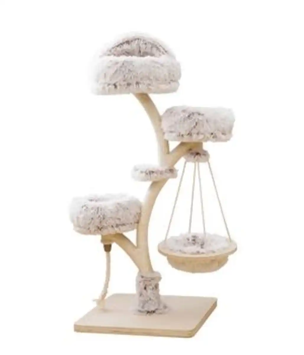 Bild 1 von Dehner Lieblinge Kratzbaum Bonnie, beige/weiß, ca. B58/H130/T58 cm