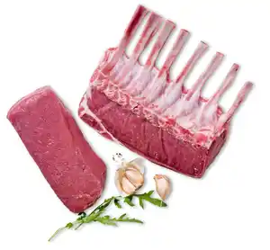 Lammlachs oder -krone vom Salzwiesenlamm, 100 g