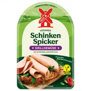 Rügenwalder Mühle Veganer Schinken Spicker mit Grillgemüse 80g