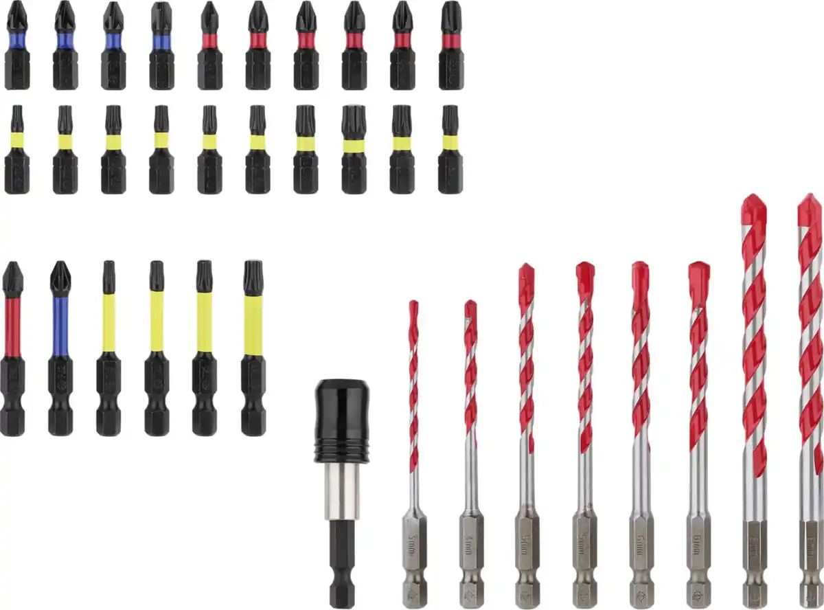 Bild 2 von PARKSIDE PERFORMANCE® Bohrer- und Bit-Set Impact »PBBS 35 A1«, 35-teilig