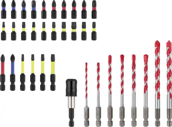 Bild 2 von PARKSIDE PERFORMANCE® Bohrer- und Bit-Set Impact »PBBS 35 A1«, 35-teilig