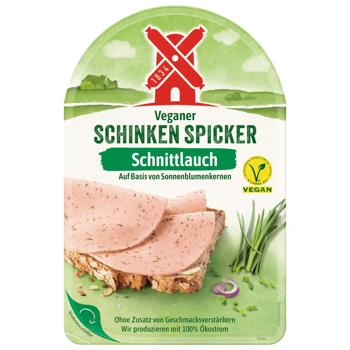 Bild 1 von Rügenwalder Mühle Schinken Spicker mit Schnittlauch vegan 80g