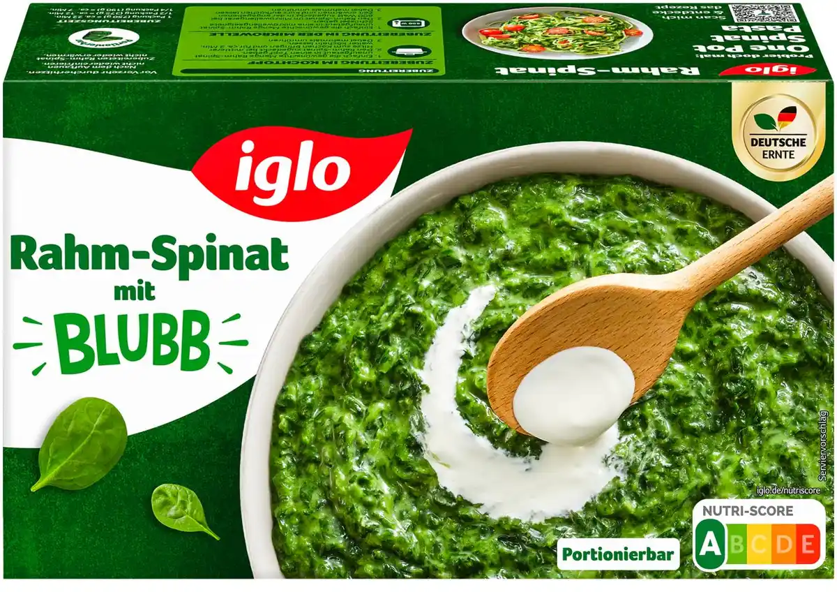 Bild 1 von IGLO Rahm-Spinat, 750-g-Packg.