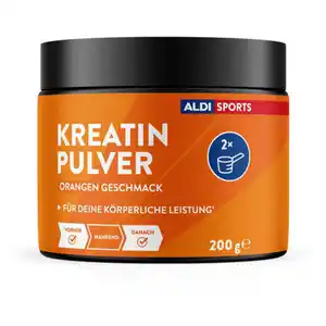 ALDI SPORTS Kreatin Pulver 200g, Orange