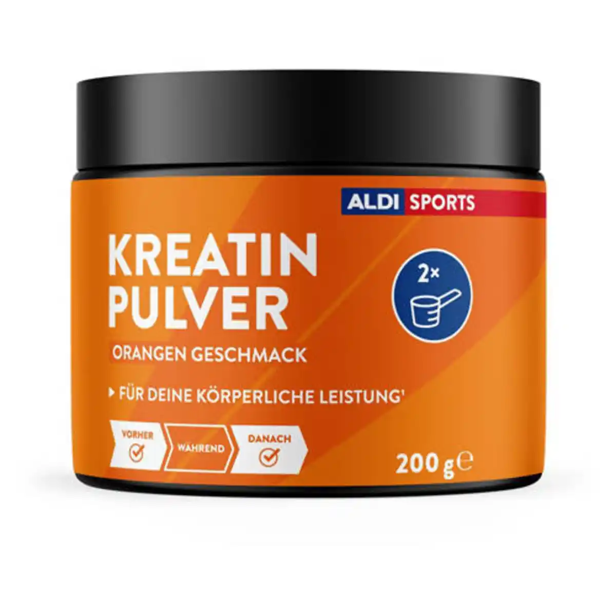 Bild 1 von ALDI SPORTS Kreatin Pulver 200g, Orange