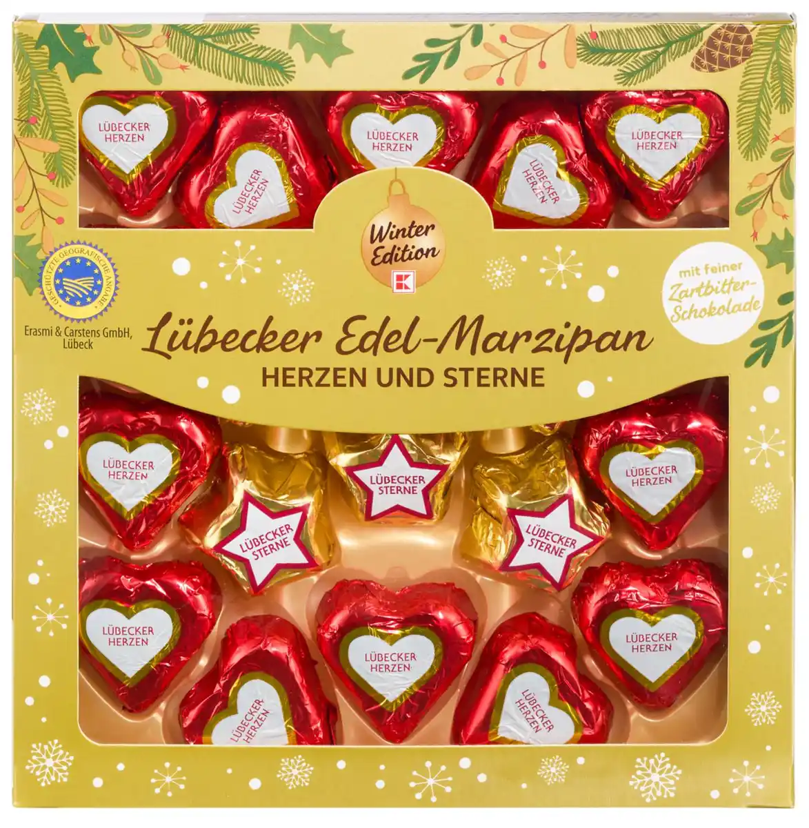 Bild 1 von K-WINTER EDITION Lübecker Edel-Marzipan, 250-g-Packg.