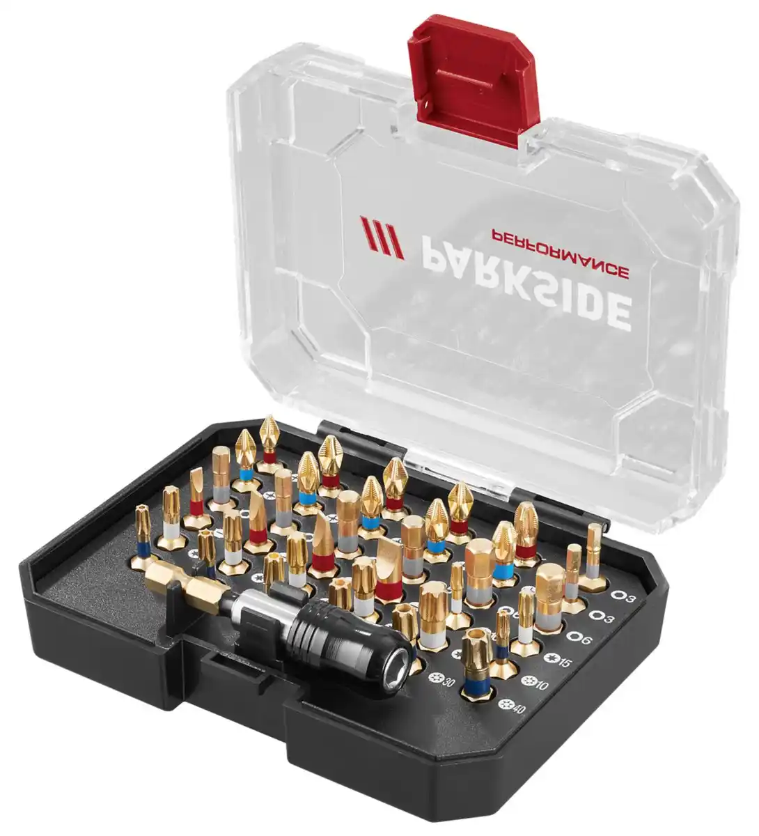 Bild 1 von PARKSIDE® PERFORMANCE Bit-Set Torsion »PBSP 2 D4«, 37-teilig