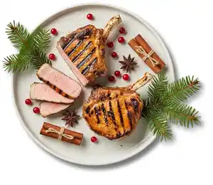 Frenched Racks vom Ibéricoschwein, aus dem Schweinerücken, 100 g