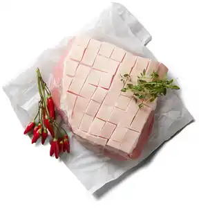 K-WERTSCHÄTZE Krustenbraten mit Speck und Schwarte, 100 g