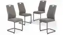 Bild 1 von Schwingstuhl 4er-Set in grau aus Microfaser - CHRISTINA