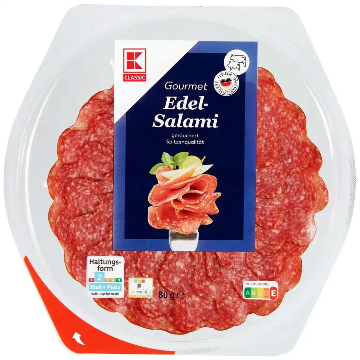 Bild 1 von K-CLASSIC Gourmet Edel-Salami, 80-g-Packg.