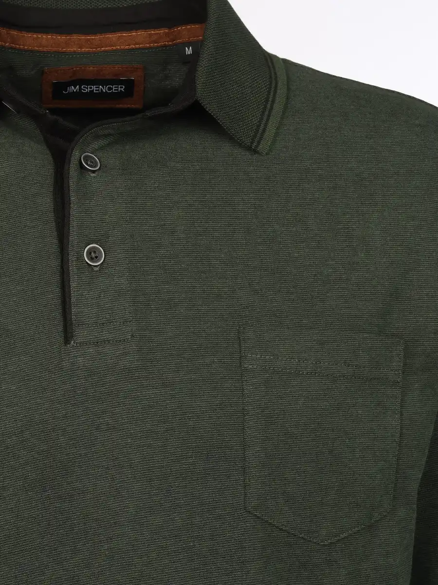 Bild 3 von Herren Poloshirt mit langem Arm Grün