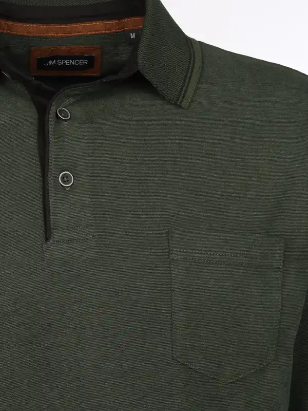 Bild 3 von Herren Poloshirt mit langem Arm Grün