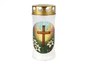 Grablicht „Kreuz“ versch. Designs