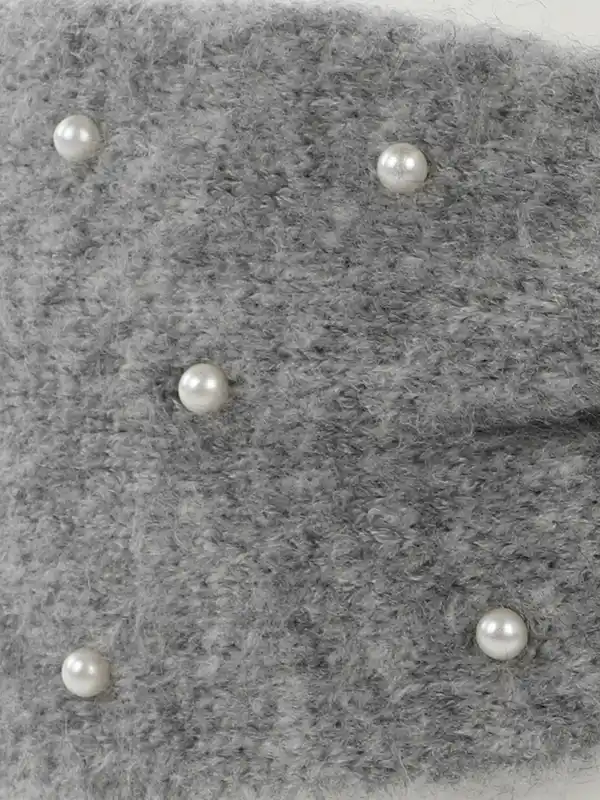 Bild 2 von Damen Stirnband mit Perlen Grau