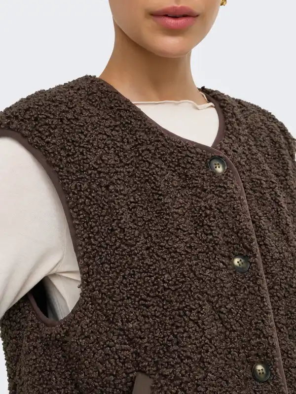 Bild 3 von Only TEDDY WAISTCO Teddyweste Braun