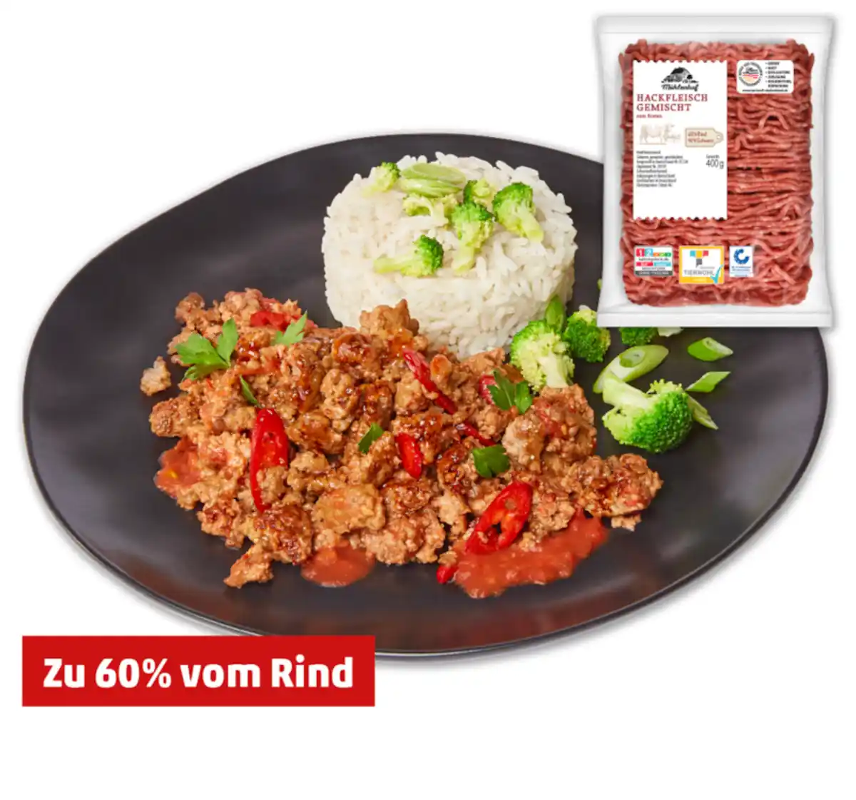 Bild 1 von MÜHLENHOF Frisches Hackfleisch, gemischt*