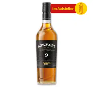 BOWMORE Single Malt Scotch Whisky 9 J.*