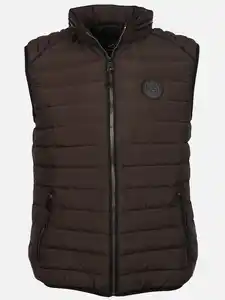 Herren Steppweste Braun
