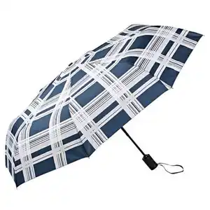 UP2FASHION Taschen- oder Stockschirm, Taschenschirm, Schottenstoff