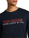 Bild 1 von Herren Langarmshirt mit Logoprint Blau