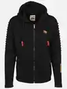 Bild 1 von Herren Bikersweatjacke mit Kapuze Schwarz