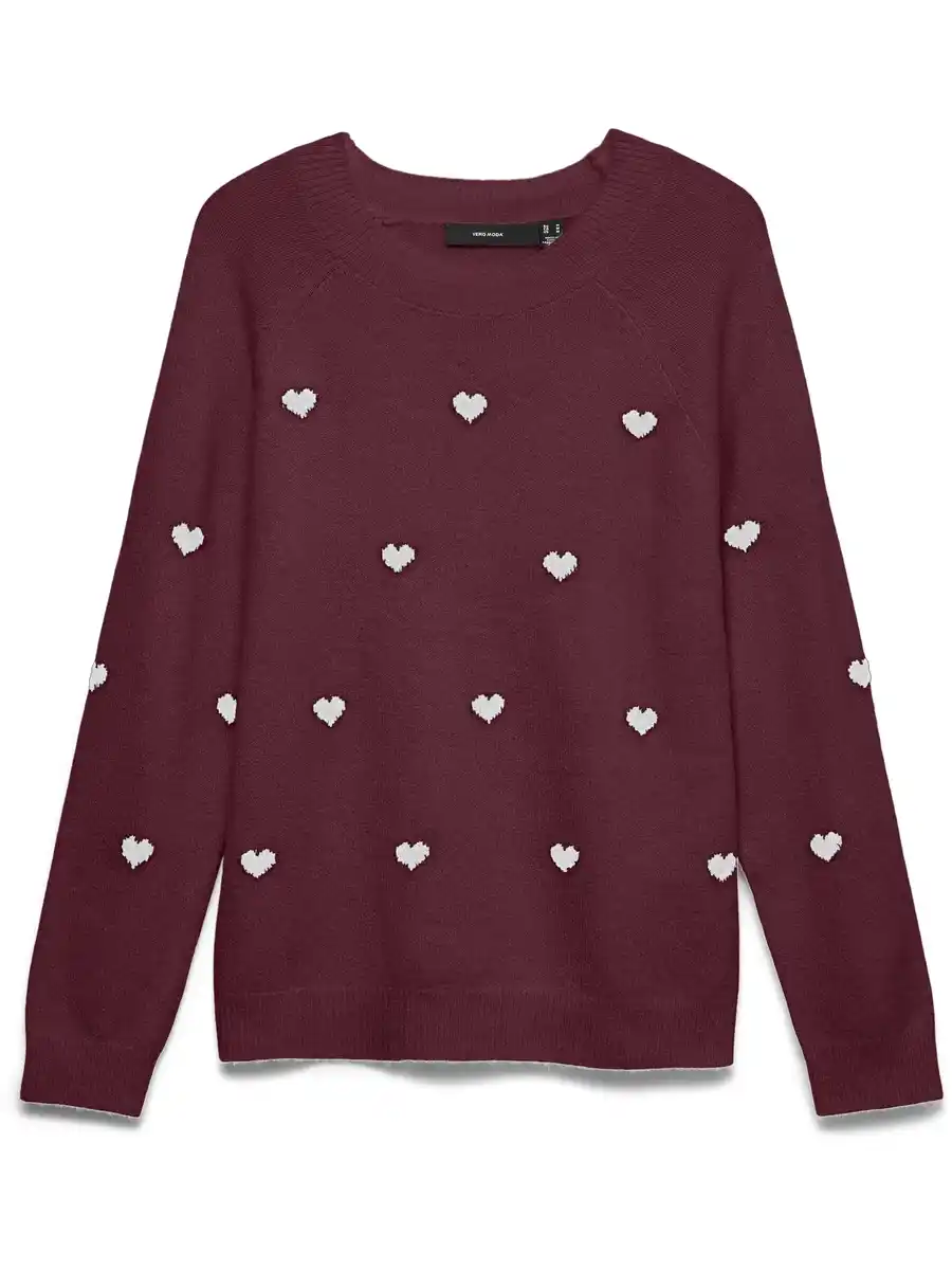 Bild 1 von Vero Moda VMDOFFY INTARSIA LS O Pullover Rot