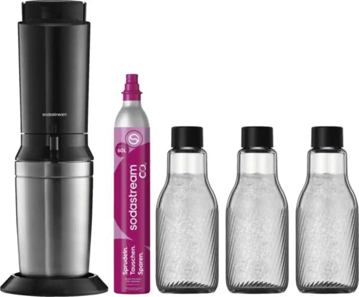 Bild 1 von Sodastream CRYSTAL 3.0 (inkl. 3 Glasflaschen + 1 QuickConnect CO2-Zyl.)