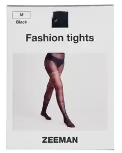 Fashion Strumpfhose - Schwarz, XL