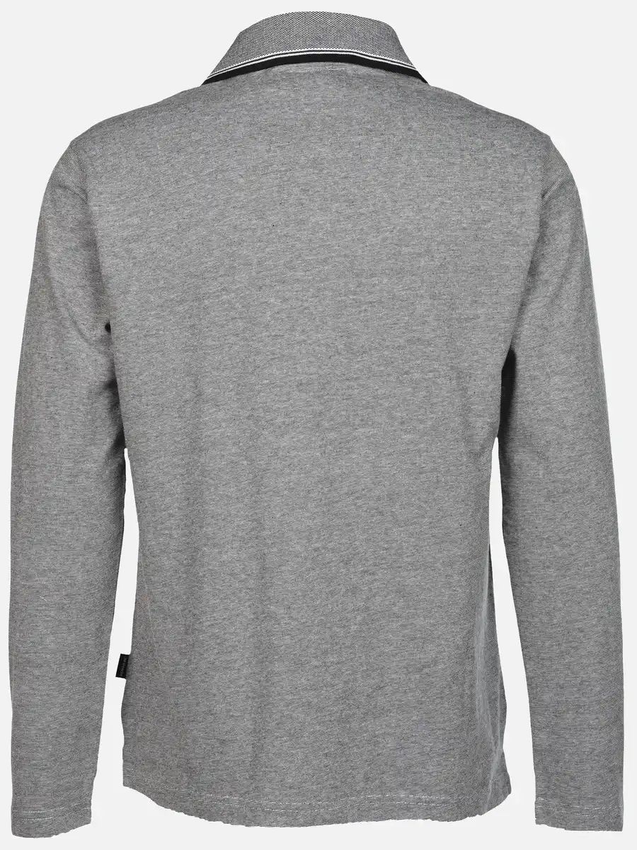 Bild 2 von Herren Poloshirt mit langem Arm Blau