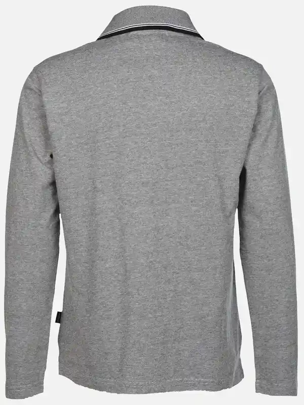 Bild 2 von Herren Poloshirt mit langem Arm Blau