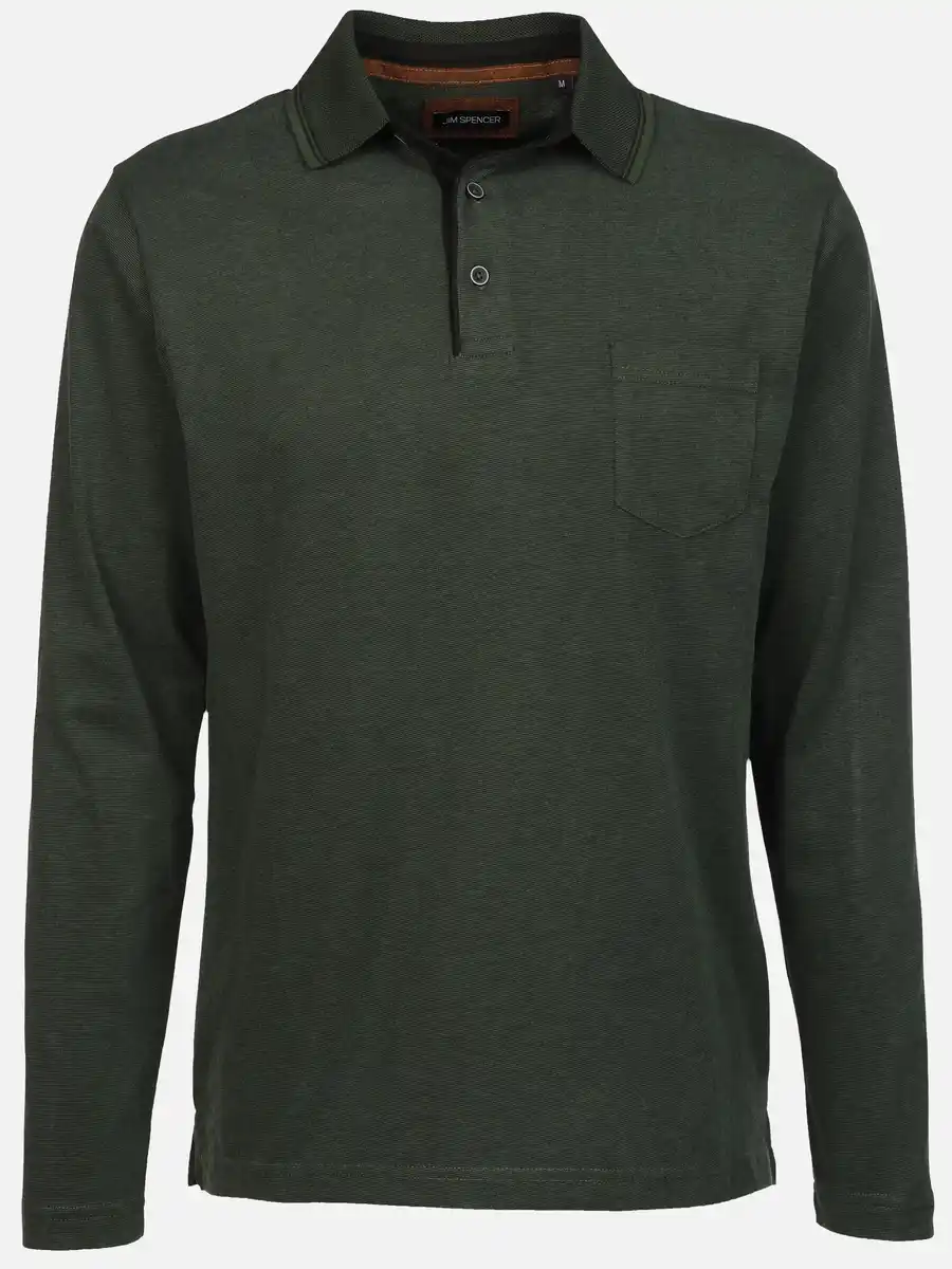 Bild 1 von Herren Poloshirt mit langem Arm Grün