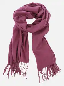 Damen Schal mit Fransen Lila