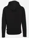 Bild 2 von Herren Bikersweatjacke mit Kapuze Schwarz