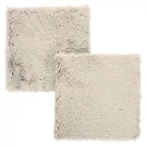 HOME CREATION Kunstfell Sitzkissen, Eckig, Beige