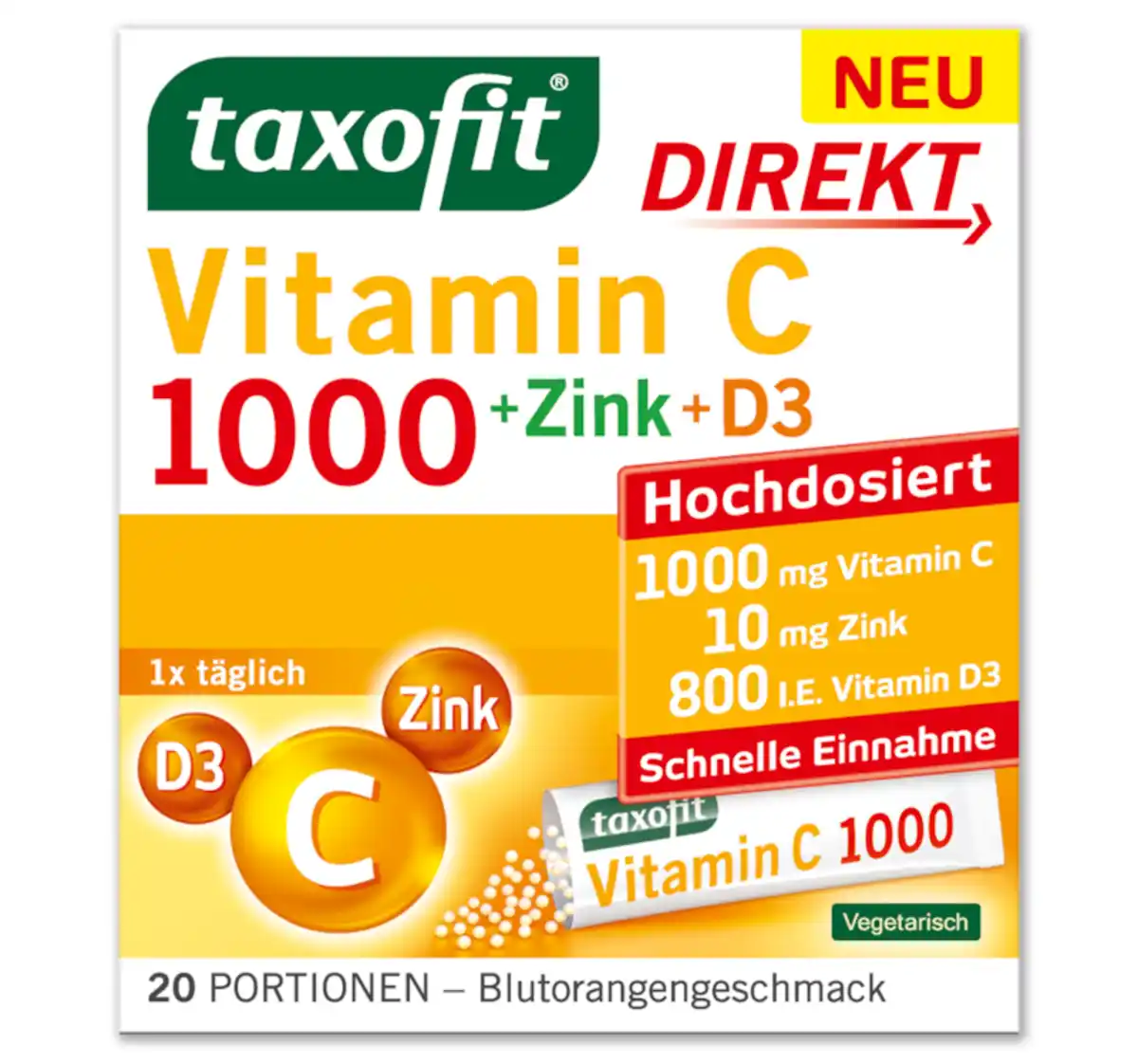 Bild 1 von TAXOFIT Vitamin C 1000*