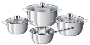 Kochtopfset Blue Berry Edelstahl 7-teilig