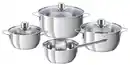 Bild 1 von Kochtopfset Blue Berry Edelstahl 7-teilig