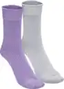 Bild 1 von IDEENWELT 2er Set Glitzersocken hellgrau/lila Gr. 35/38