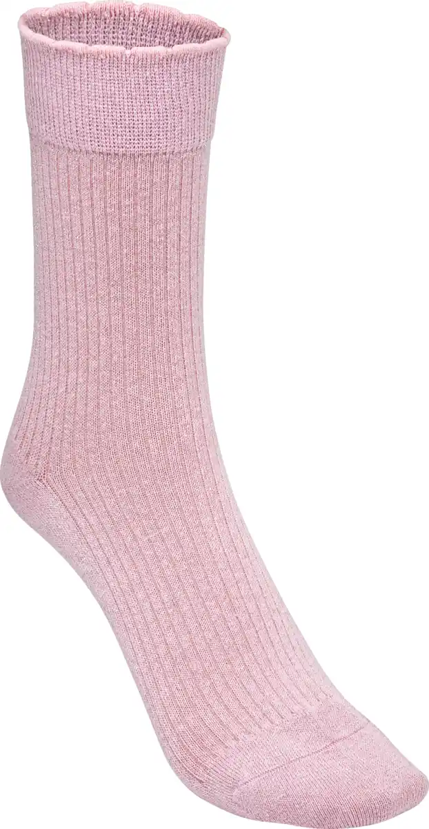 Bild 2 von IDEENWELT 2er Set Glitzersocken hellblau/rosa Gr. 35/38