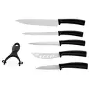 Bild 1 von Messer-Set 6-tlg. Edelstahl/Polypropylen 22 x 36 x 3 cm Schwarz/Silberfarbig
