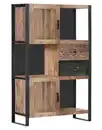 Bild 1 von Highboard Cortina 90x140x40cm Mango Massiv Sägerau Metall