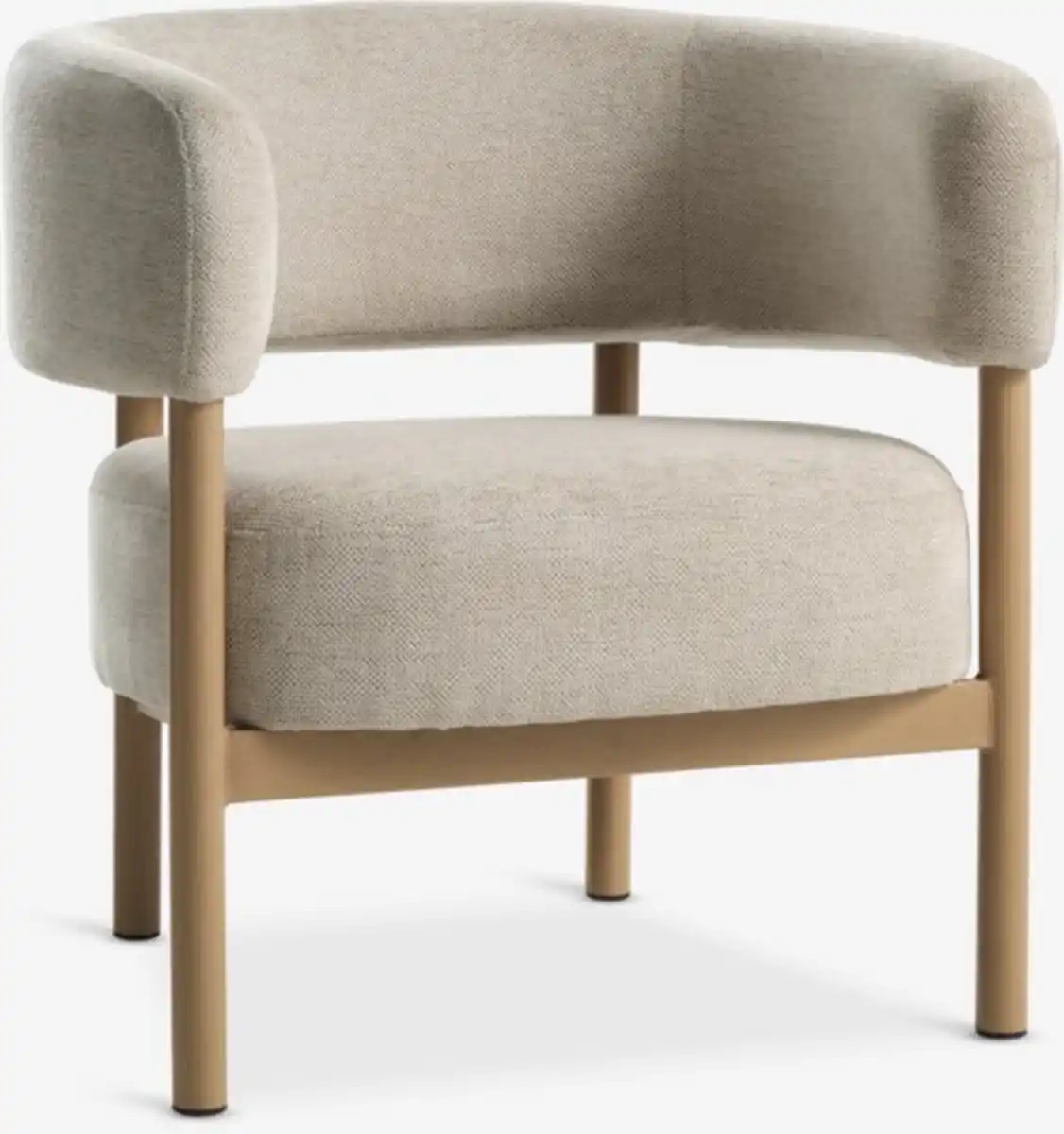 Bild 1 von Sessel DALSTRUP beige Stoff/natur eichefarben