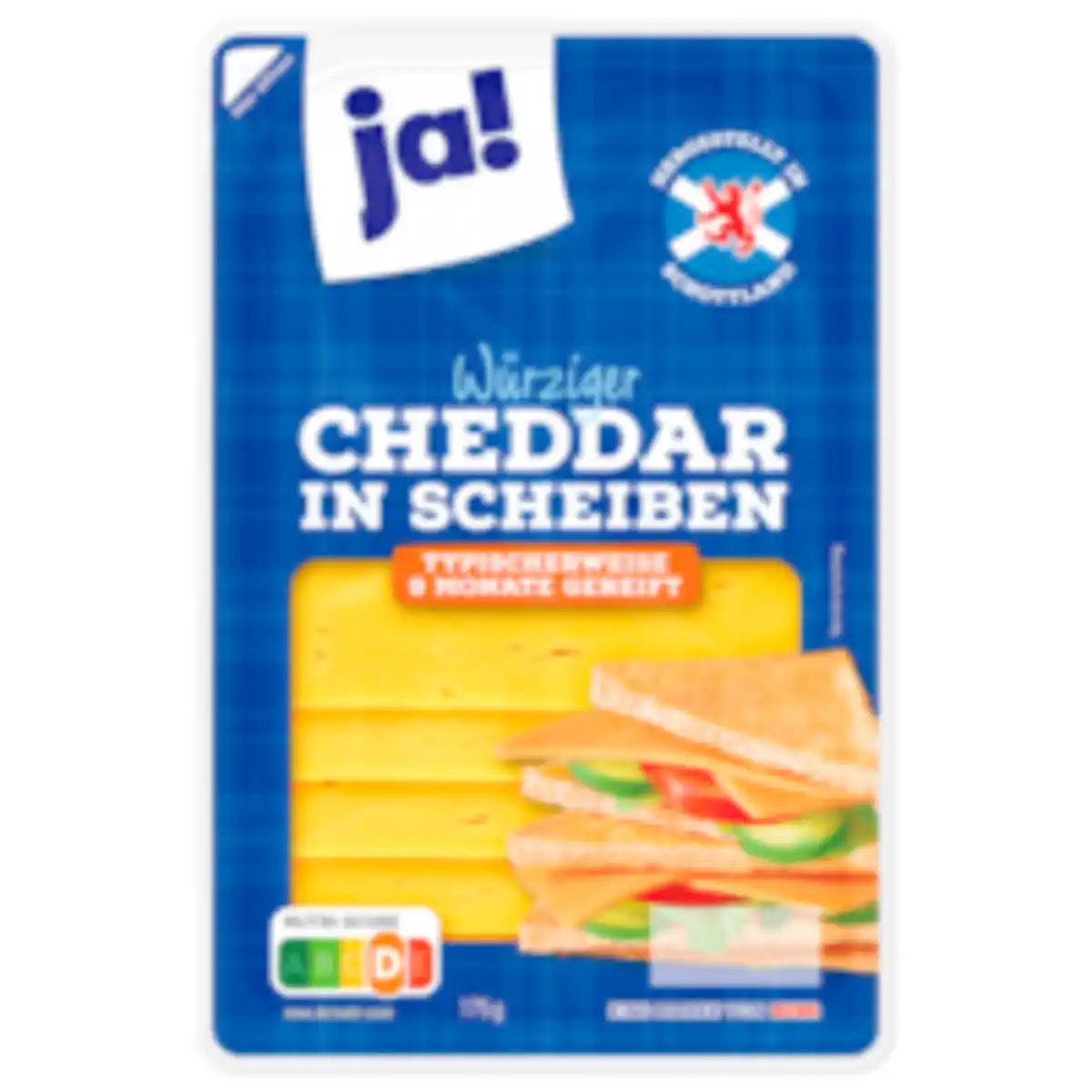 Bild 1 von ja! Cheddar in Scheiben